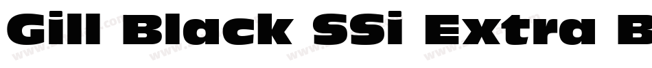 Gill Black SSi Extra Bold字体转换